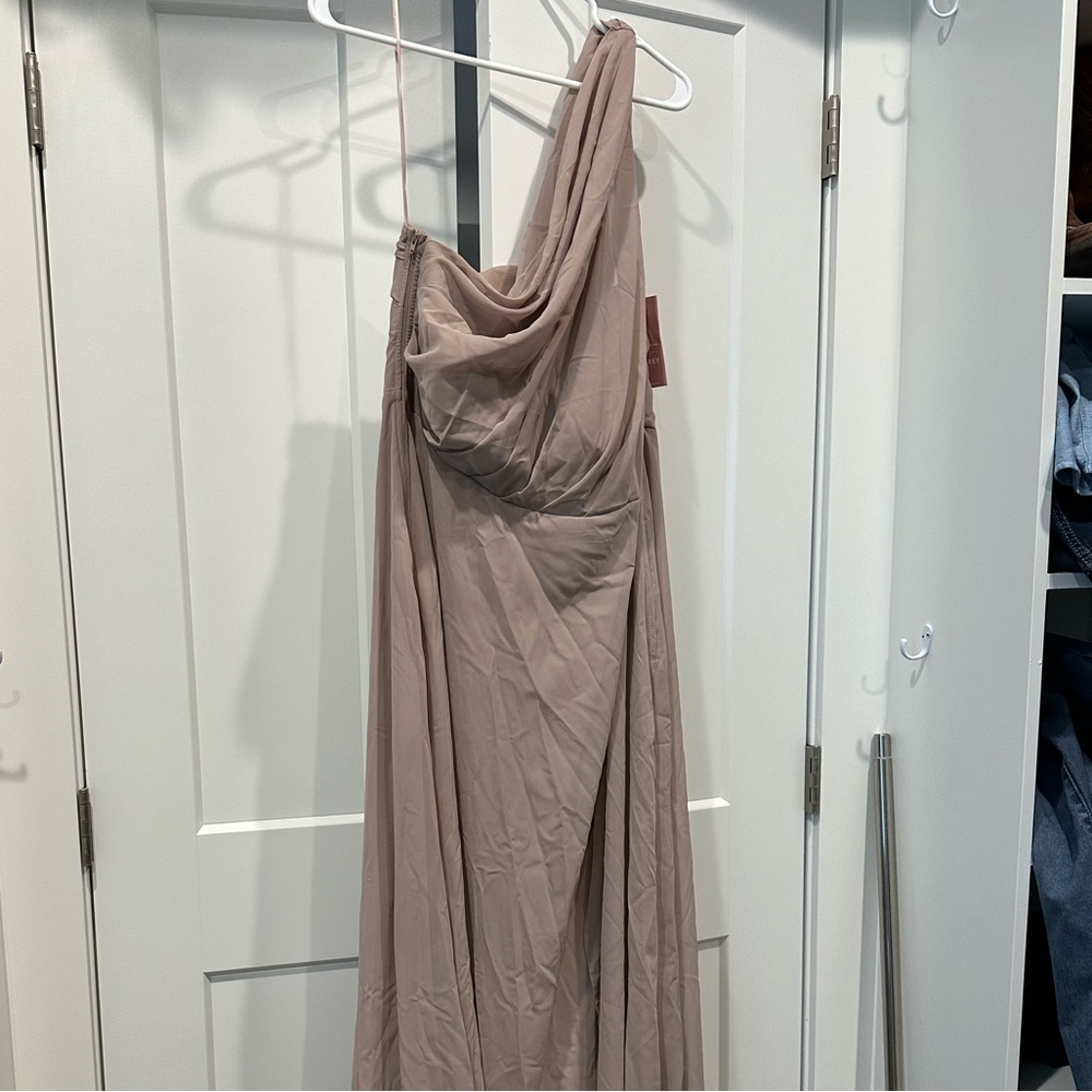 Birdy Grey Kira Dress, Chiffon, Taupe, 1X